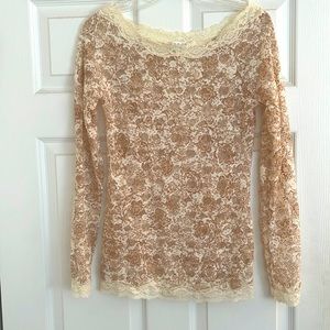 Free People Pretty Lace Top
